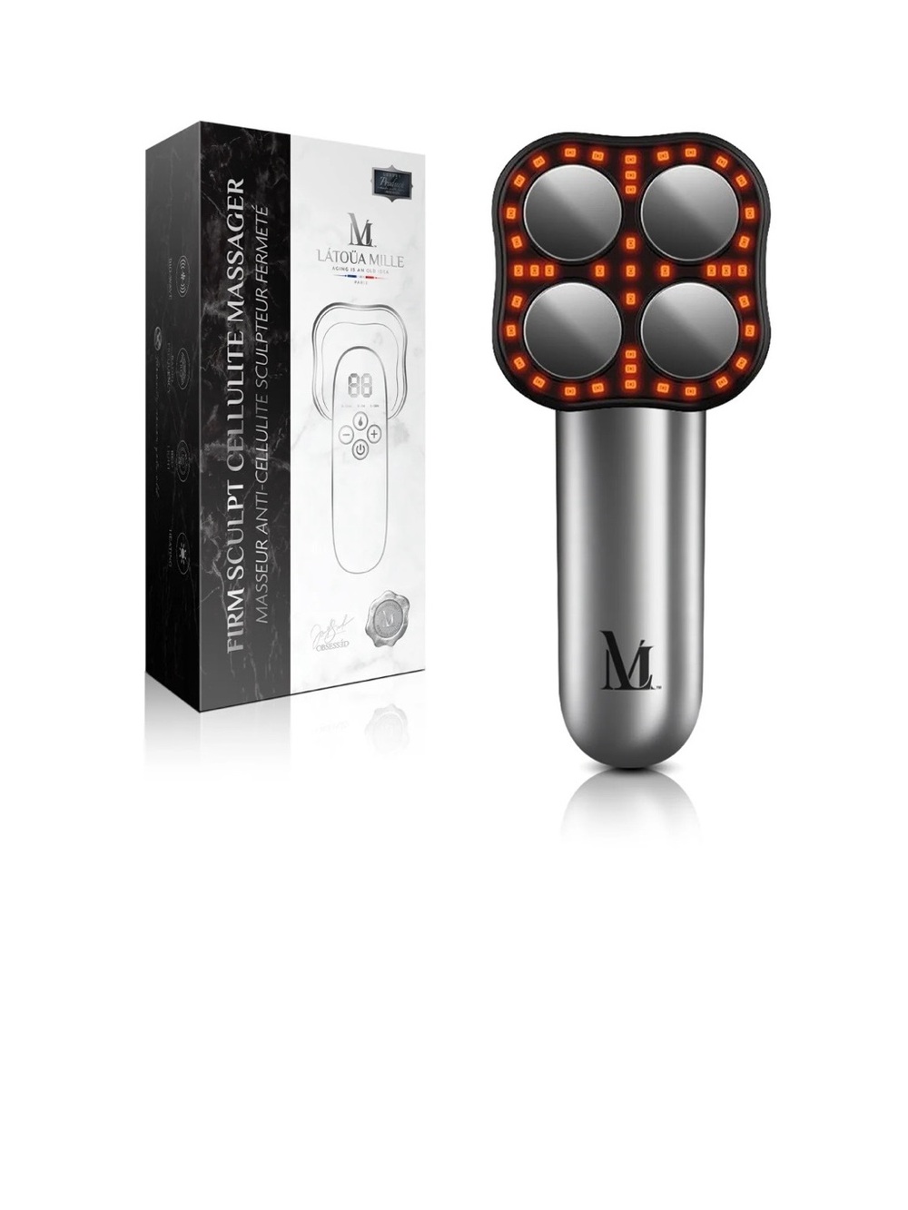 Firm Sculpt Cellulite Massager - Silver